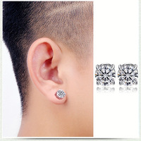 Boucles d'oreilles magnétiques tendance CZ 2026 sans perçage, en acier inoxydable, clips d'oreille pour hommes et femmes, bijoux punk faux piercing