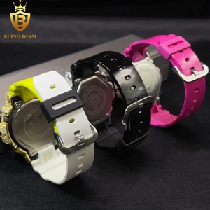 Роскошные ювелирные изделия в стиле хип-хоп со льдом Vvs Moissanite высококачественный тестер алмазов дешевые часы DW6900 для мужчин и женщин - Product Image 4