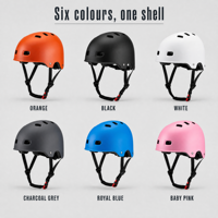 Casque de skateboard, coque ABS, doublure EPS, 12 aérations, casque de vélo réglable, doublure lavable pour adultes et enfants
