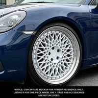 Nuevas Llantas de Aluminio Forjado 6061 T6 con Diseño de Malla Plateada Brillante, 12000T TUV JWL VIA S4-00095 18-24, Personalizadas, Garantía de 6 Años