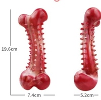 Jouet à mâcher pour chien, jouet en forme d'os pour chien, jouet en caoutchouc pour les molaires, nettoyage des dents, résistant et durable pour les chiens agressifs