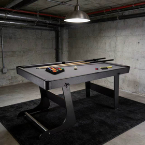 Table de <span class=keywords><strong>billard</strong></span> pliable de luxe S.Q.F avec poches en plastique, personnalisable, pour jeux à domicile - Surface en ardoise de 6 pieds pour sports d'intérieur - Product Image 5