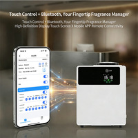 Diffuseur d'arômes intelligent 800 ml contrôlé par application, humidificateur à brume d'huiles essentielles avec télécommande Wi-Fi et arrêt automatique programmé