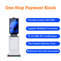 Scanner de passeport en libre service Machine d'impression de cartes d'embarquement Support au sol Hôtel Enregistrement Paiement en espèces Kiosque Option comprenant SDK