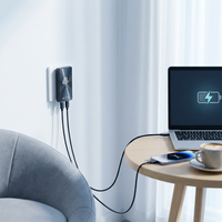 Cargador de Pared UltraSlim 65W GaN II con Doble USB-C PD, Carga Rápida, Protección Contra Sobretensión