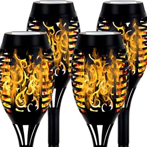 Lámpara Solar con Efecto de Llama Xinhuiyuan, Antorcha para Jardín, Exterior, IP65, Impermeable, Resistente al Calor y a las Heladas, Decoración de Paisajes - Product Image 2
