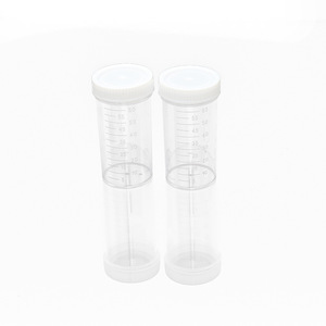 Shengchuang Medical 60ml <b>Stool</b> Collection Bottle Screw Cap <b>Plastic</b> Specimen Cup Grade A - Product Image 1