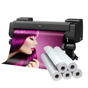 Waterproof 280gsm Polycotton 100% Polyester Matte Glossy Inkjet Canvas Roll
