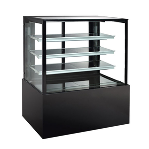 Réfrigérateur de présentation de gâteaux commercial, <span class=keywords><strong>prix</strong></span> d'usine, porte coulissante en verre rectangulaire, réfrigérateur de boulangerie sucrée - Product Image 1