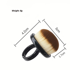 Xách Tay Hình Dạng Hình Bầu Dục Nail Bụi Bàn Chải Vòng Thiết Kế Công Cụ Làm Móng Tay Cho Đánh Bóng Làm Sạch Làm Bằng Độ Bền Cao Nylon Moq 10Pcs - Product Image 2