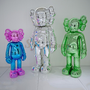 3D lớn ngoài trời sợi thủy tinh điêu khắc tùy chỉnh kích thước cuộc sống phim hoạt hình phim hoạt hình mạ điện sơn nhựa bức tượng kaw hình trang trí - Product Image 3