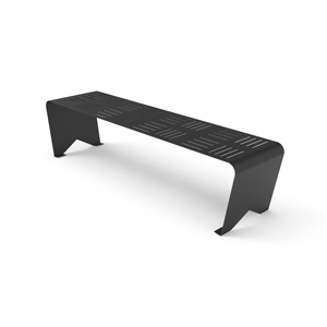 Banco Metálico Perforado Moderno – Asientos para Exteriores y Espacios Públicos, Acero Inoxidable/Aluminio, Panel Metálico Perforado Personalizable - Product Image 1