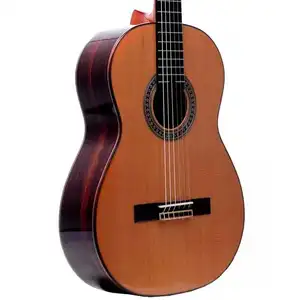 Geake K-400 profesyonel 4/4 boyutu katı sedir klasik gitar el yapımı naylon dizeleri parlak 39 inç gülağacı maun toptan