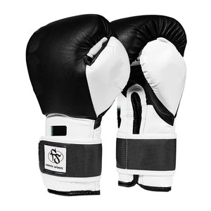 Venta al por mayor de guantes de boxeo de cuero genuino de vaca y cuero PU impreso personalizado OEM Logo etiquetado accesorio de artes marciales - Product Image 2