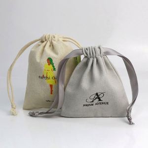 Bolsas de Lona de Algodón Ecológicas al por Mayor con Logotipo Personalizado y Cordón de Seguridad para Mascarillas - Empaque para Regalo - Product Image 2