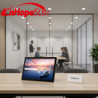 Tablet Android Digital Signage 14 15.6 Inch Grosir, Layar Sentuh Desktop, Pemasangan Dinding, POE, PC untuk Umpan Balik Pelanggan