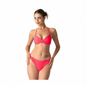 Set Bikini SQ66015 Rosso Blu Verde Nero Taglie 42 44 46 48 Costume da Bagno con Collo all'Americana per Donna - Product Image 2
