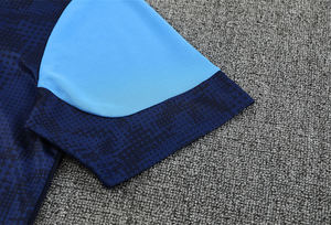 Uniformes de Fútbol de Verano, Conjunto de Entrenamiento de Manga Corta, Jersey 25/26 Marsella, Transpirable, Poliéster, Secado Rápido, Cuello Redondo, Unisex - Product Image 3