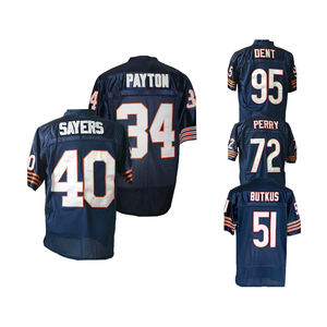 Jersey Grosir Jahitan Jersey American Football 34 Payton 51 Butkus 23 Hester 50 Stingletary 9 McMahon 4 Urlacher - Product Image 6