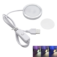 Lampe LED circulaire USB pour imprimante 3D, kit d'éclairage Bambu Lab 001, DIY Maker, lumière LED ultra-fine RGB, montage en surface