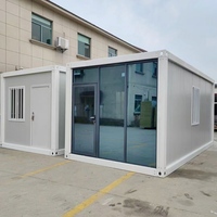 Maisons en conteneur modulaires de 20 pieds Petite maison préfabriquée en paquet plat pour la Thaïlande Hôtels Appartements Hôpitaux Panneau sandwich en acier