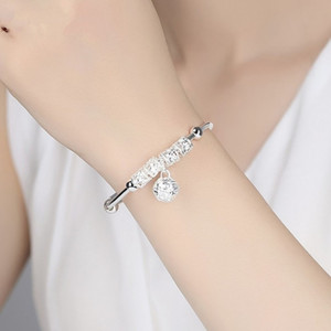 Bracelet G76 en gros pour femme, motif clochette porte-bonheur, perles fantaisie, bracelet jonc pour femme - Product Image 4