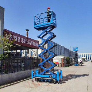 Piattaforma di Lavoro Aerea Semovente da 8m, con Capacità di Carico di 320 Kg, Capace di Decollo e Atterraggio Verticale, Sollevamento a Forbice - Product Image 1