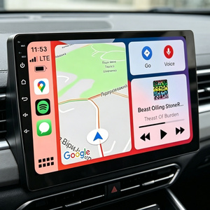 Autoradio tactile QLED 10 pouces, écran flottant détachable, <span class=keywords><strong>Apple</strong></span> <span class=keywords><strong>2Din</strong></span>, Android Auto, <span class=keywords><strong>CarPlay</strong></span> avec caméra de recul en direct BT - Product Image 1