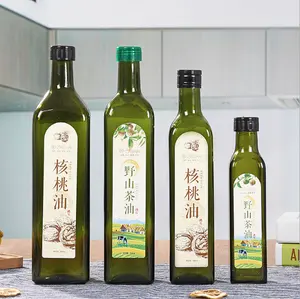 250 500 750 1000Ml Dầu Ô Liu Vuông Chai Thủy Tinh Marasca Có Nắp Vặn