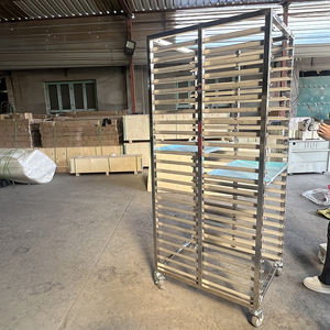 Bakkerij Rek Kar 201 304 Roestvrij Staal <span class=keywords><strong>Aluminium</strong></span> Metalen Bakplaat Rek <span class=keywords><strong>Trolley</strong></span> Voor Oven Met Aangepaste Grootte - Product Image 3