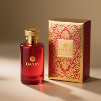 Conception de luxe personnaliser moule parfum vaporisateur bouteilles en verre 50ml 100ml bouteille de parfum en forme de cylindre atomiseur avec boîte personnalisée