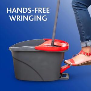 Juego de Cubo y Mopa Giratoria de Autoescurrido sin Manos para Limpieza del Hogar, Eficiente y Absorbente, para Limpieza de Suelos, Venta al por Mayor Personalizada - Product Image 3