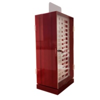 Vente en gros de présentoir d'accessoires de téléphone portable en acrylique personnalisé avec serrure et vitrine en PMMA de comptoir à LED pour magasin
