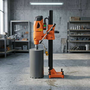 Machine de forage à noyau orange pour béton, équipement de découpe avec mandrin pour le perçage de pierre en construction - Product Image 2