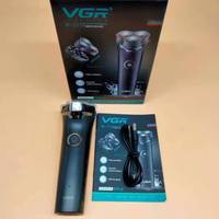 Rasoir électrique rechargeable VGR V-319 pour homme, rasoir à double lame, tondeuse à barbe