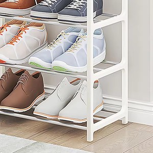 Zapatero de plástico creativo de 4 pisos, armario de almacenamiento de puerta para el hogar o el dormitorio para armario o la cocina, se requiere <span class=keywords><strong>montaje</strong></span> - Product Image 4