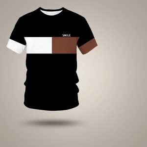 T-shirt décontracté à manches courtes pour homme, motif lion rayé imprimé en 3D, tricoté sans couture, respirant, idéal pour l'été - Product Image 3