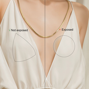 Cubrepezones de silicona triangulares gruesos personalizados para mujer, impermeables, autoadhesivos, sin espalda, accesorios clásicos para bikini - Product Image 6