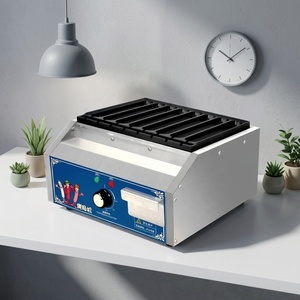 Máquina Comercial Eléctrica <span class=keywords><strong>de</strong></span> Acero Inoxidable con 8 Ranuras para <span class=keywords><strong>Salchichas</strong></span>, Antiadherente, para Hot Dogs y Waffles, 220V, para Tiendas <span class=keywords><strong>de</strong></span> Comida Rápida - Product Image 3