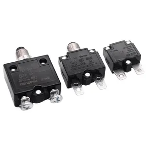 Black Plastic L1 L2 L3 Series Mini Small Thermal Circuit Breaker Overload Protection Automatic or Manual Reset Bakelite Tianrui