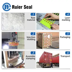 REP601 Pull Tight Plastic Seal Tamper Proof Security Plastic Seal Double Lock Plastic Seal