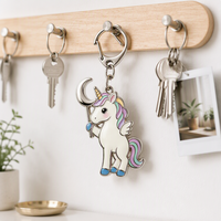 Fabricant chinois de porte-clés en acier inoxydable personnalisés, gravés au laser, mascotte de l'entreprise, cadeau d'affaires de luxe, pendentif
