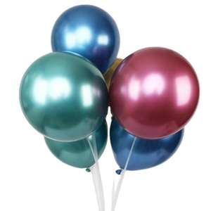 Chine Haute Qualité 12 Pouces Anniversaire Graduation Fête Décoration Perle Blanc Or Chrome Métallique Ballons Latex Chrome Ballon - Product Image 4