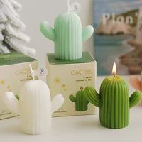 Handgemachte Umweltfreundliche Aromatherapie-Sojawachskerzen in Kaktusform Duftkerzen Geschenke für Heimdekoration