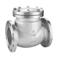 Vanne de retenue manuelle de haute qualité en acier inoxydable 316 pour le contrôle de l'eau et de la vapeur, conception à bride pivotante, modèle de base H44W-16R-DN50 PN