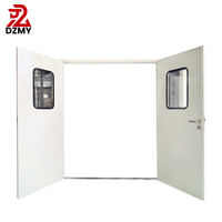 Porte en acier minimaliste pour la purification médicale, idéale pour les hôpitaux, ateliers, laboratoires, avec un design bien étanche