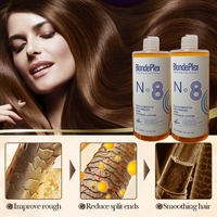Crème réparatrice professionnelle pour cheveux abîmés, anti-casse, à l'huile d'argan biologique, formule concentrée BLONDEPLEX 400 ml
