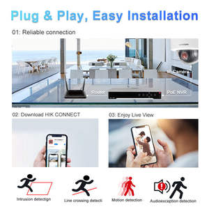 HK-Cámara IP original de MP, cámara POE para exteriores, VCA domo de red, detección de movimiento inteligente, distancia IR de 30m - Product Image 4