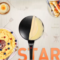 Crêpière Électrique Multifonction Portable Antiadhésive pour la Maison, Mini Machine à Crêpes et Œufs