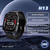 Reloj Inteligente Bonlala H13 en Oferta, Pantalla Táctil TFT, Reloj Digital Android con Monitor de Presión Arterial, Unisex